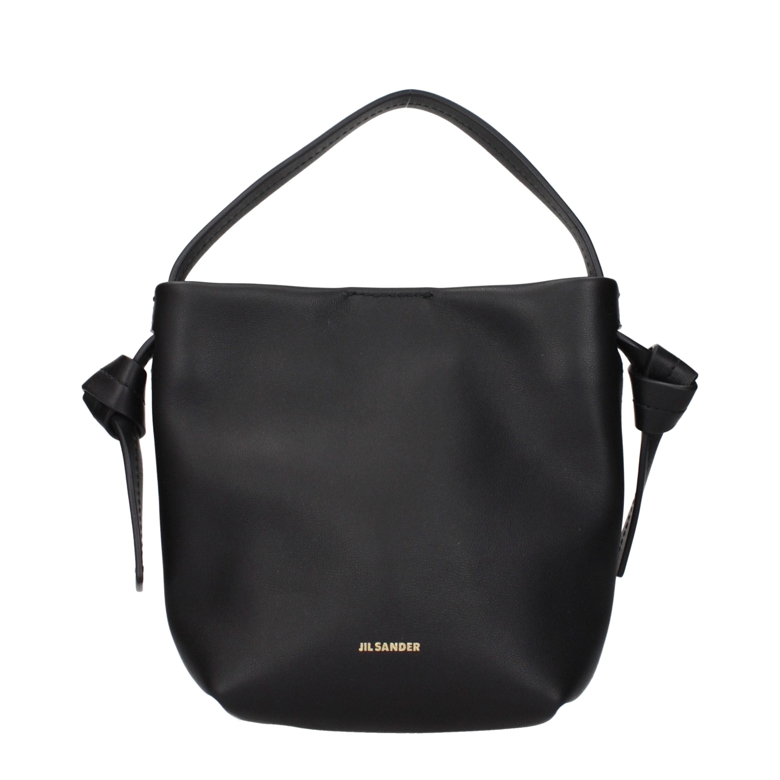 Jil Sander Black Leather Handbag – OFANDI
