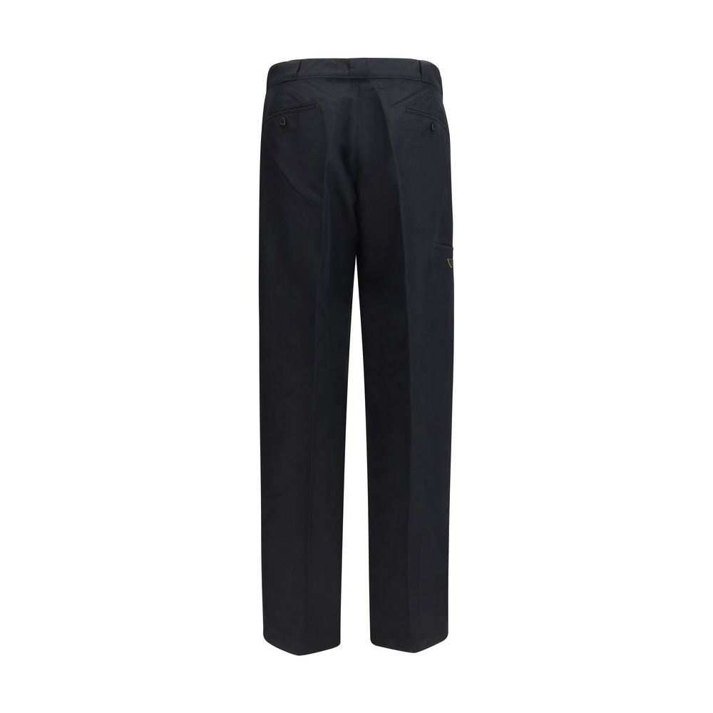 Prada Black Cotton Casual Pants – OFANDI