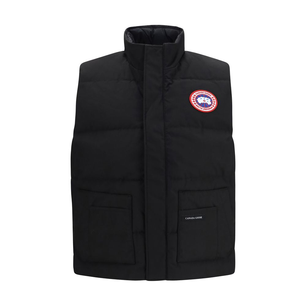 Canada Goose Black Recycled Polyester Sleeveless Jacket