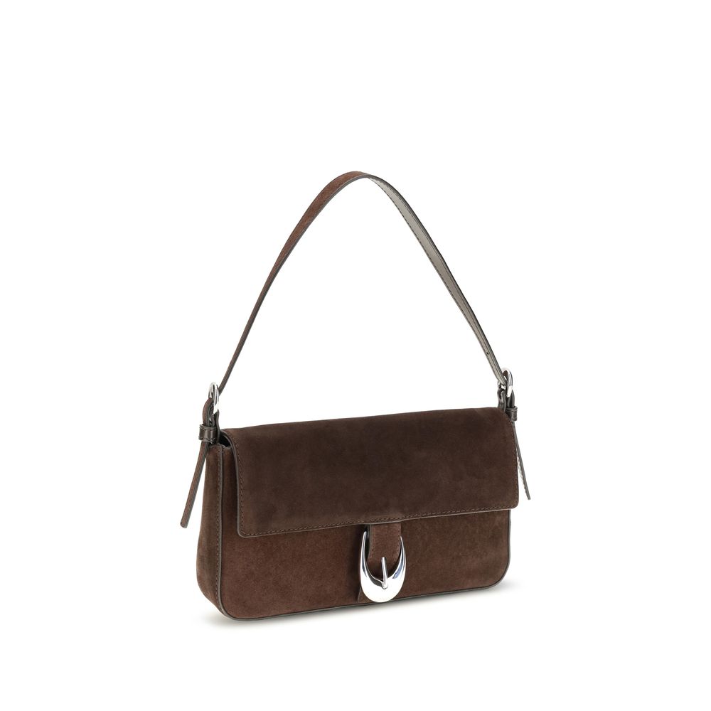 Staud Brown Calf Leather Bos Taurus Shoulder Bag