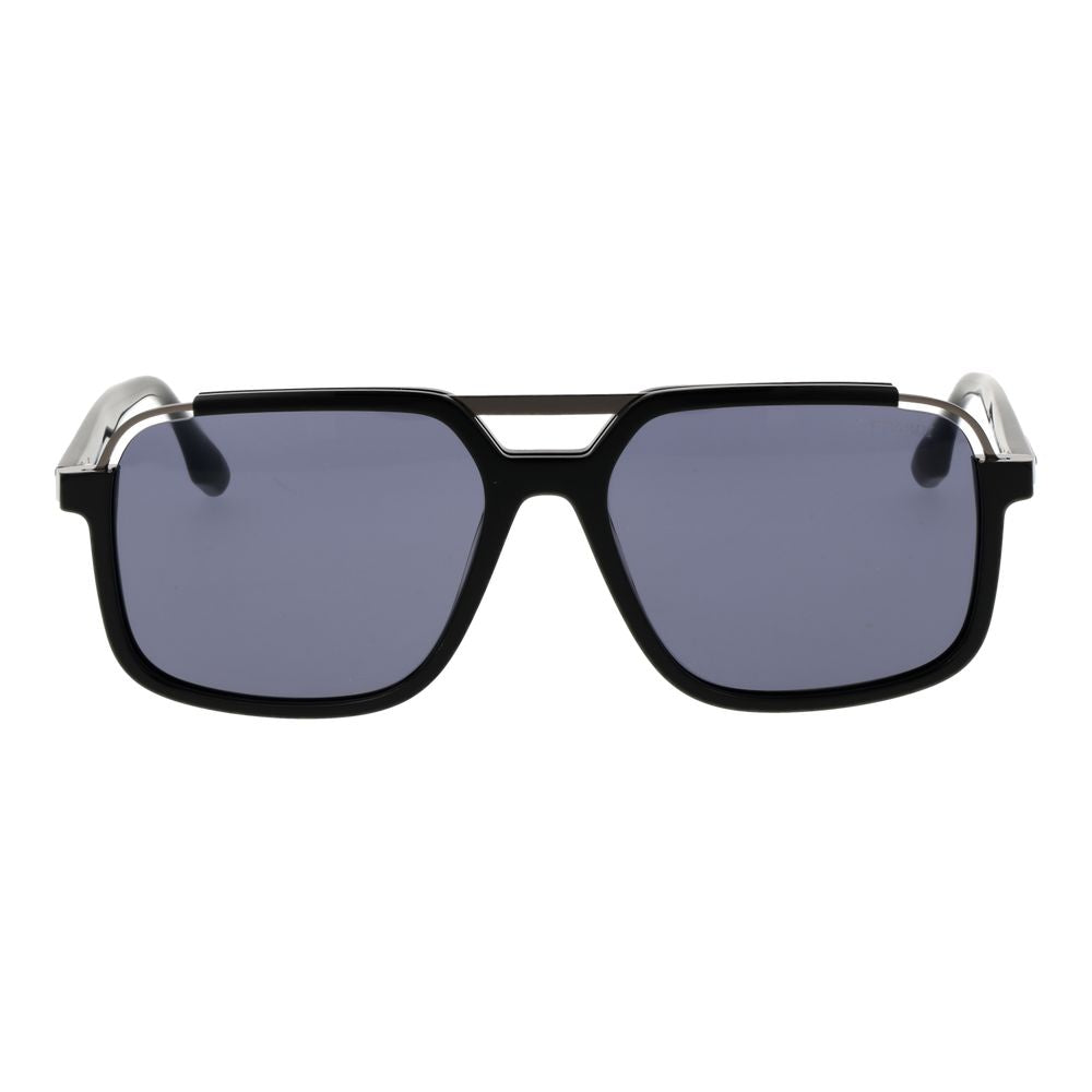 Trussardi Black Acetate & Stainless Steel Sunglasses