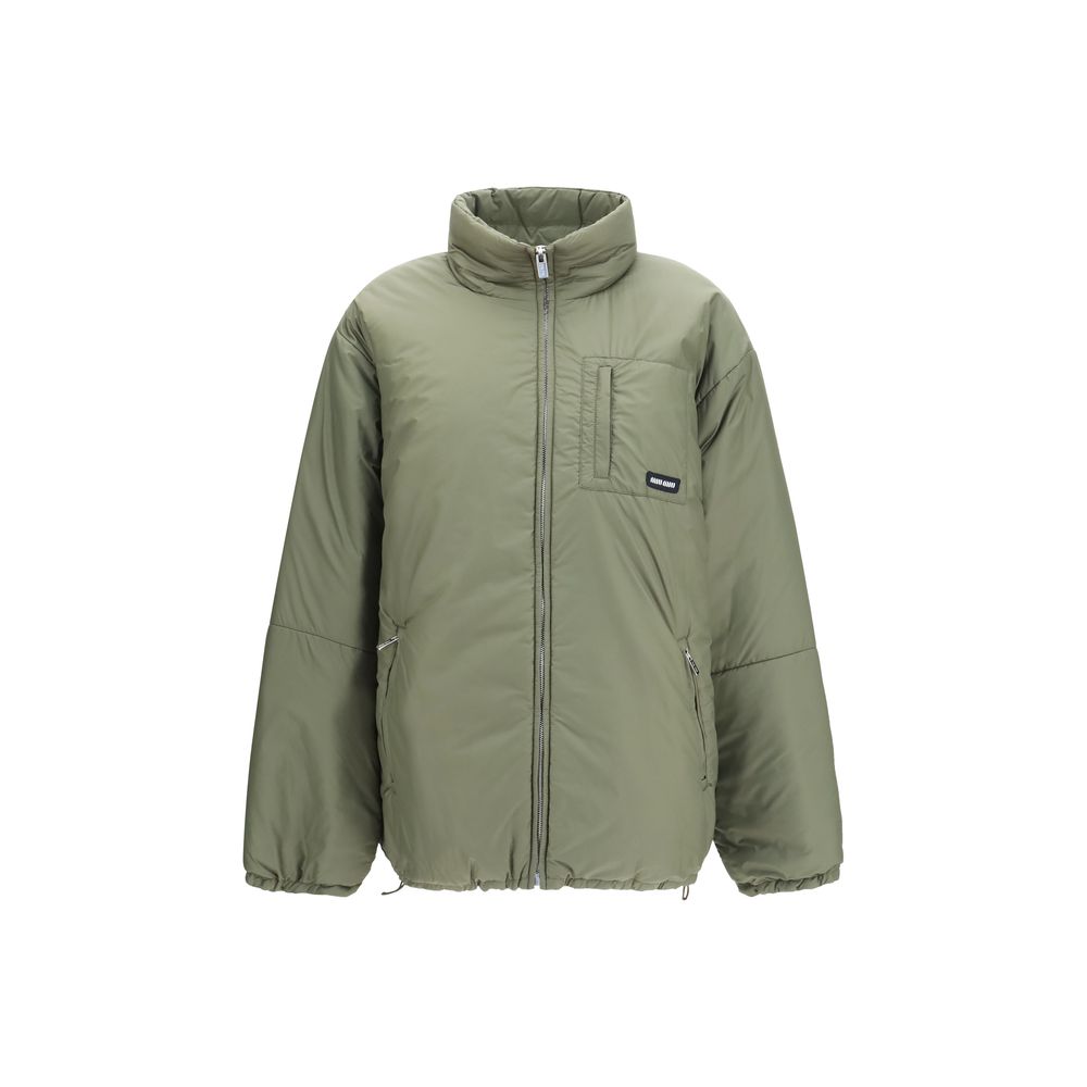 Miu Miu Bicolor Goose Down Shell Jacket