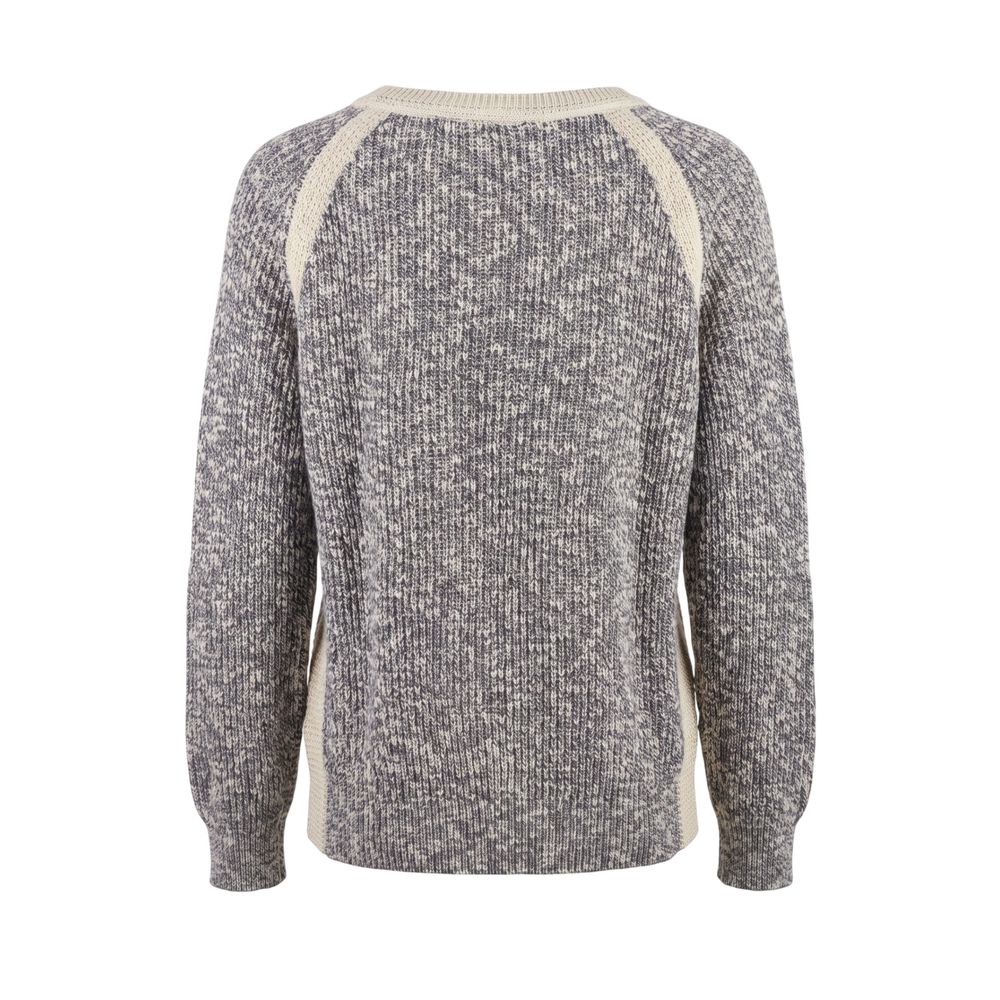 Trussardi Jeans Grey Cotton Women's Sweater