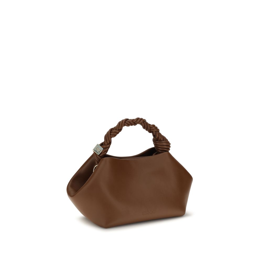 Ganni Brown Recycled Leather Handbag