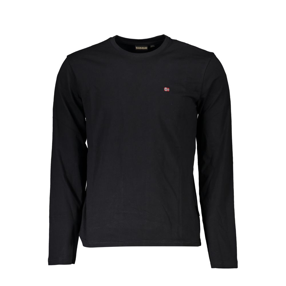 Napapijri Black Cotton Men's T-Shirt