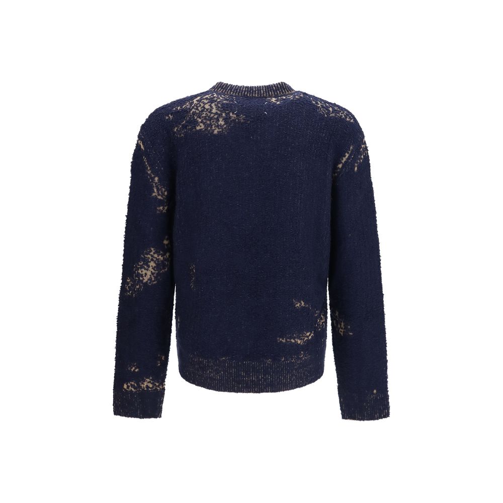 Maison Margiela Blue Cotton Sweatshirt