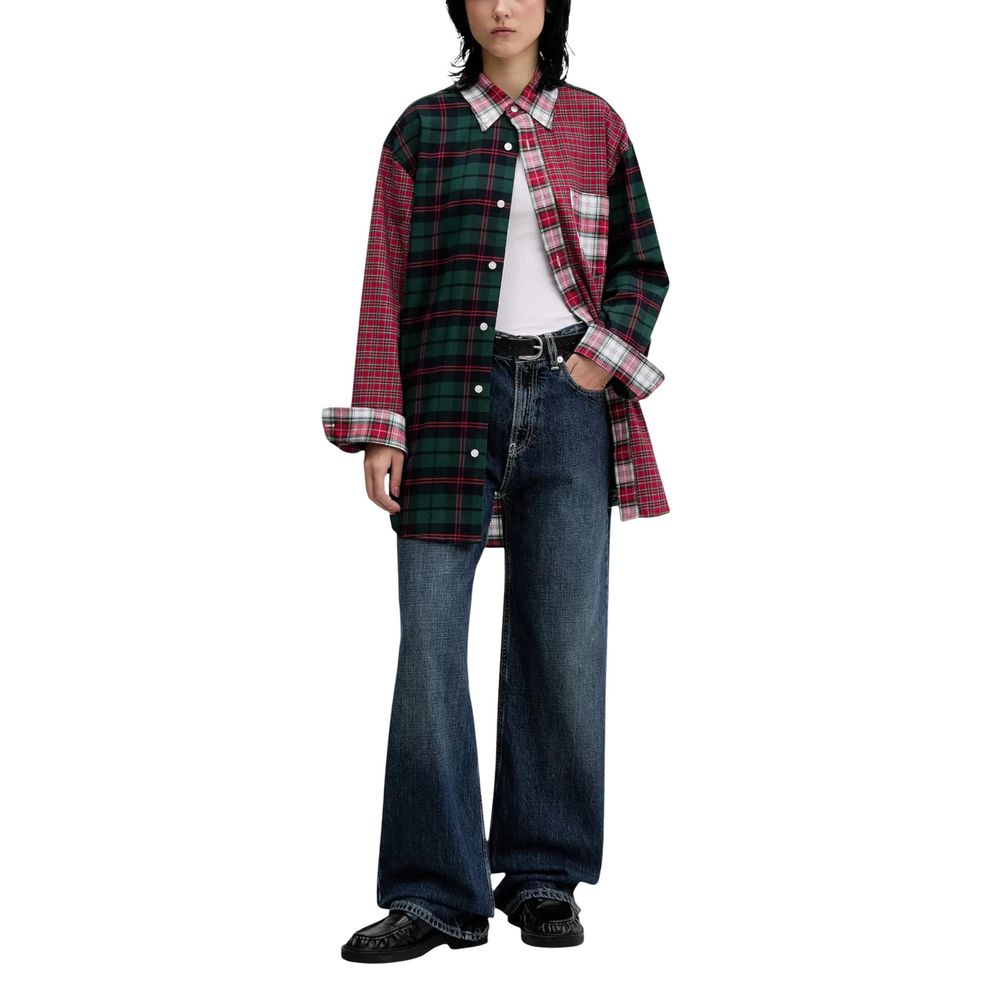 Tommy Hilfiger Jeans Red Cotton Longsleeve Shirt