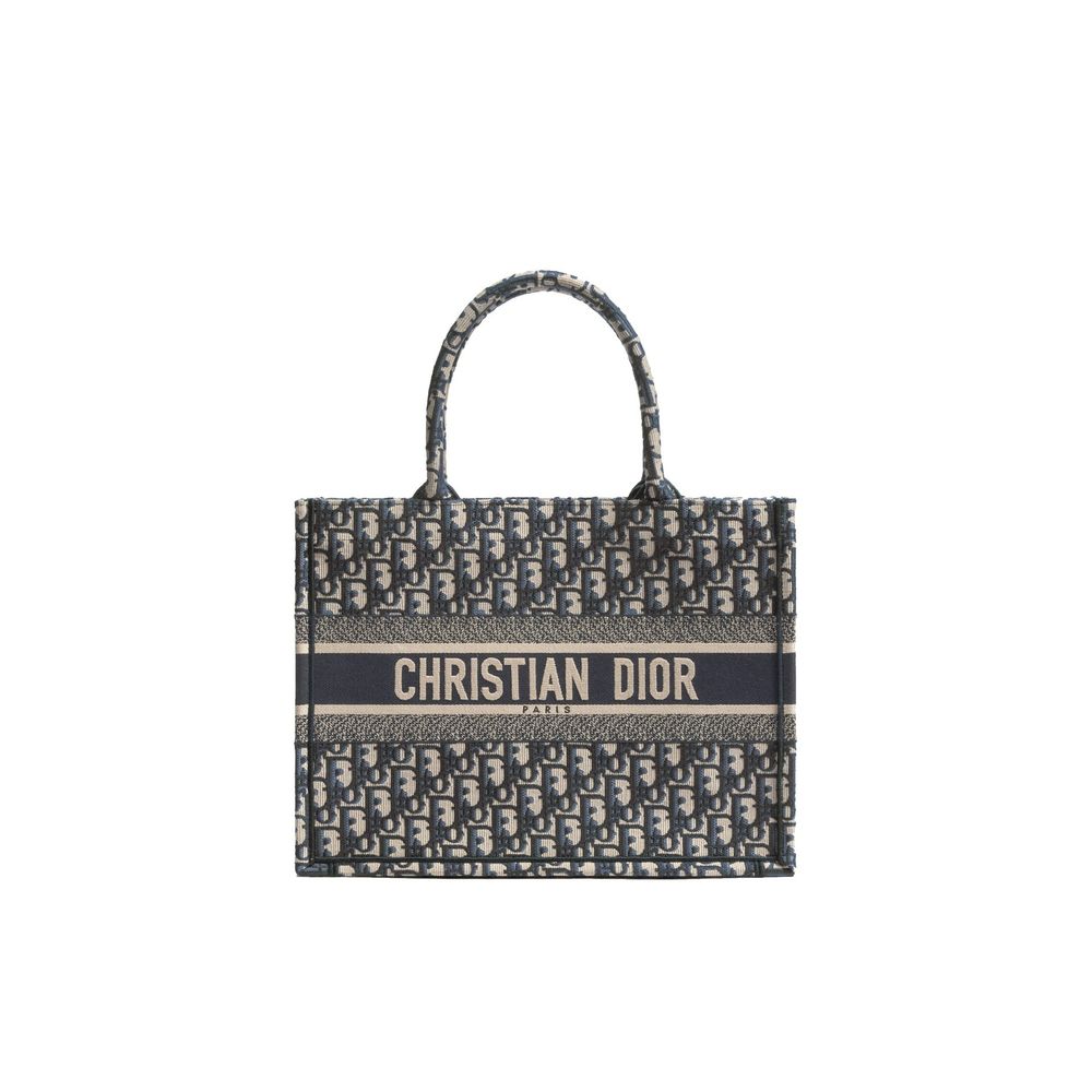Dior Blue Cotton Tote Bag