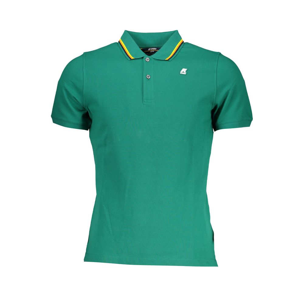 K-WAY Verde Cotton Men Polo Shirt