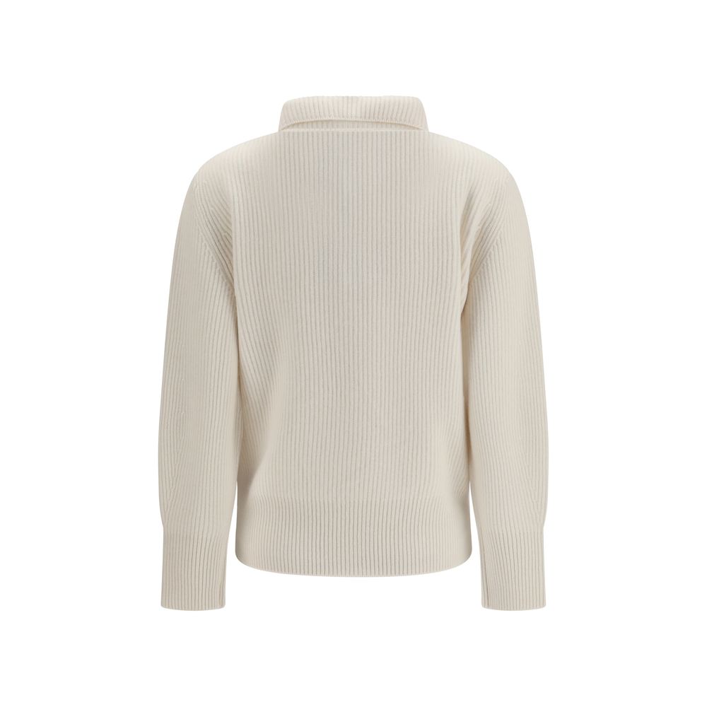 Forte_Forte White Wool Oves Aries Sweatshirt