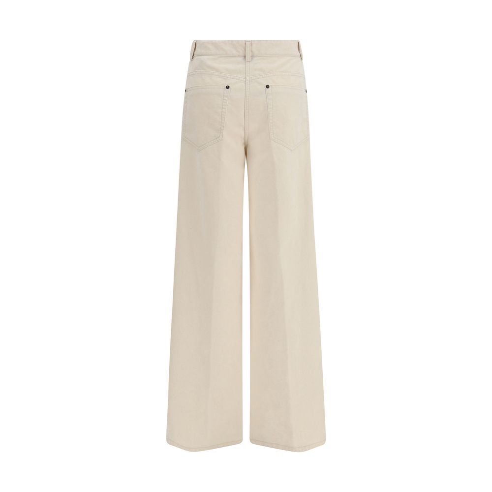 Forte_Forte White Cotton Casual Pants