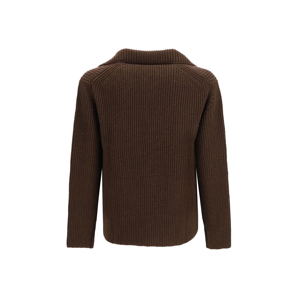 Brooksfield Brown Wool Oves Aries Full-Length Jacket