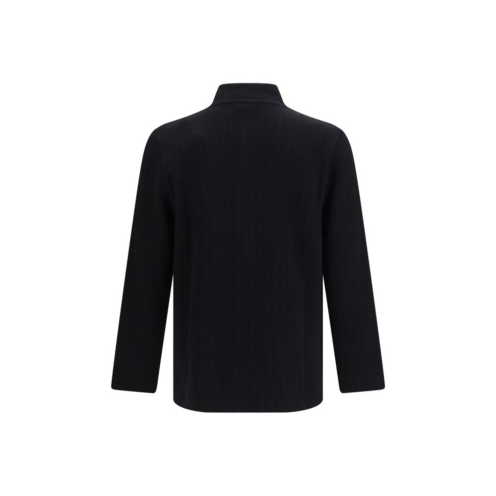 Lardini Black Wool Oves Aries Full-Length Jacket