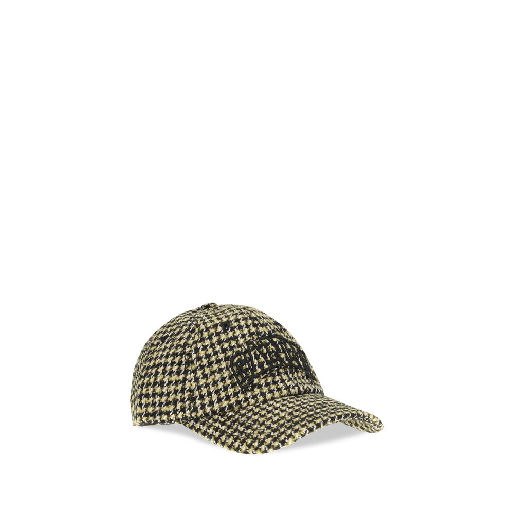Ganni Multicolor Marabou Cap (Baseball Hat)