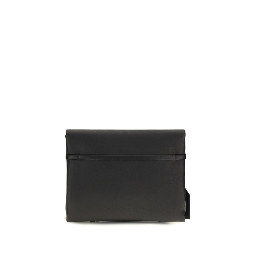 Dolce & Gabbana Black Calf Leather Bos Taurus Shoulder Bag