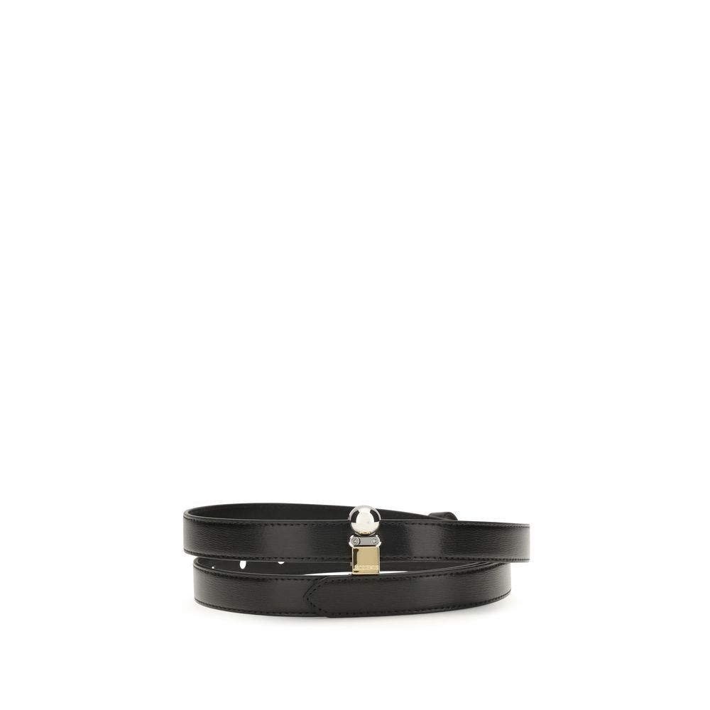 Jacquemus Black Calf Leather Bos Taurus Regular Belt