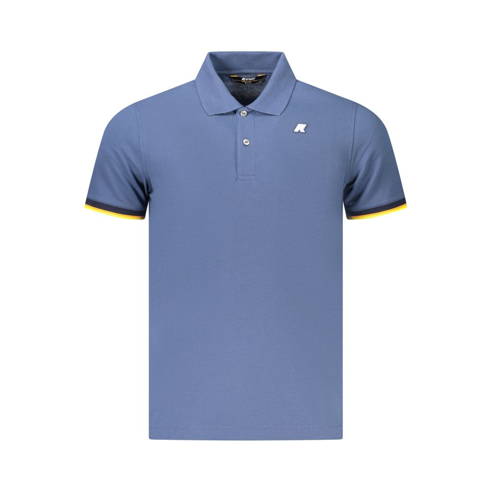 K-WAY Blue Cotton Men's Polo Shirt