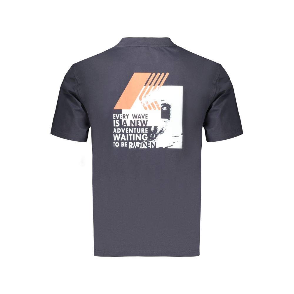K-WAY Blue Cotton Men's T-Shirt