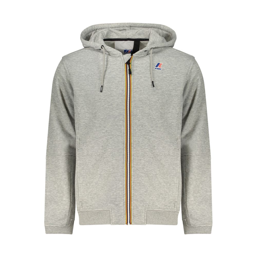K-WAY Gray Polyester Men Sweatshirt