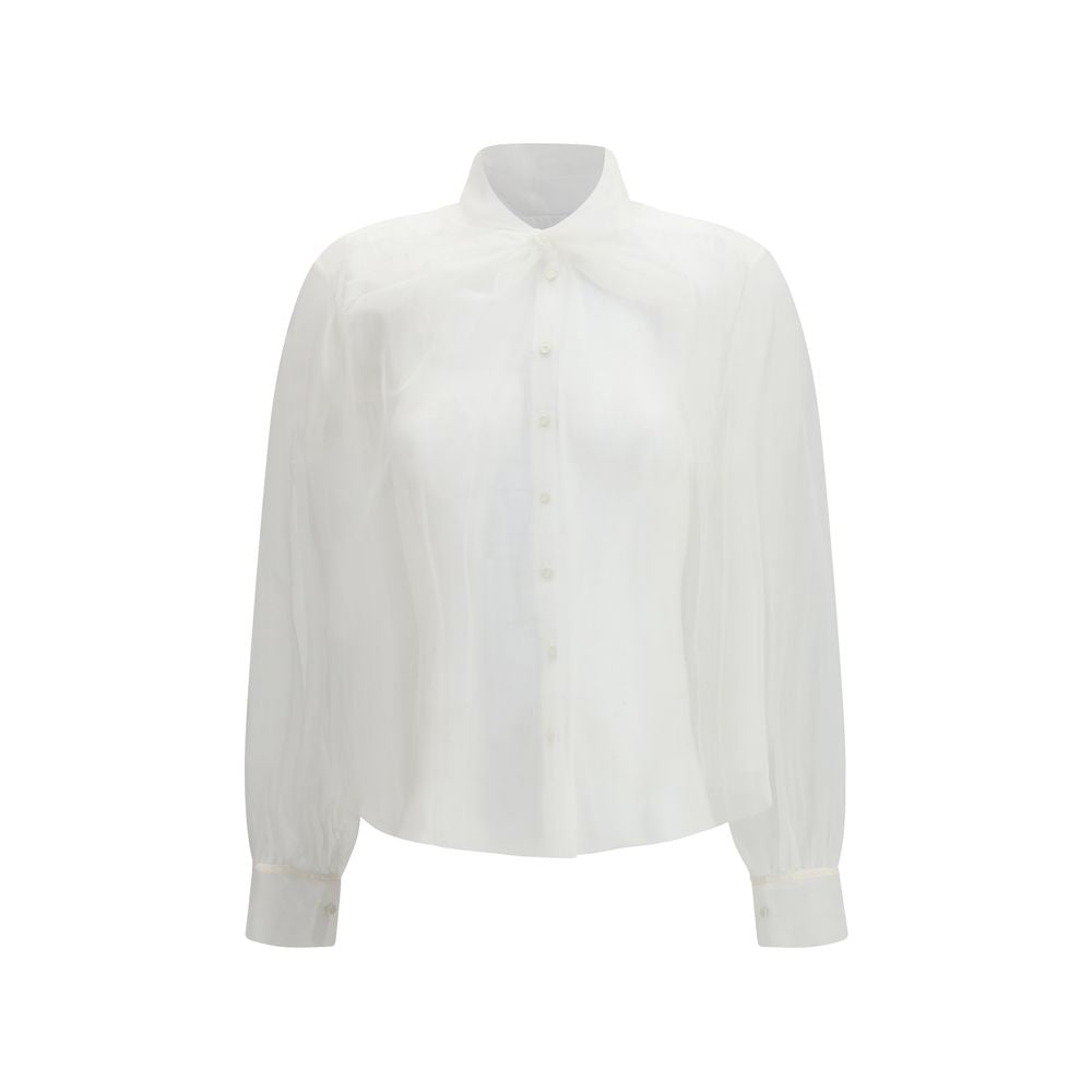 Forte_Forte White Polyester Shirt