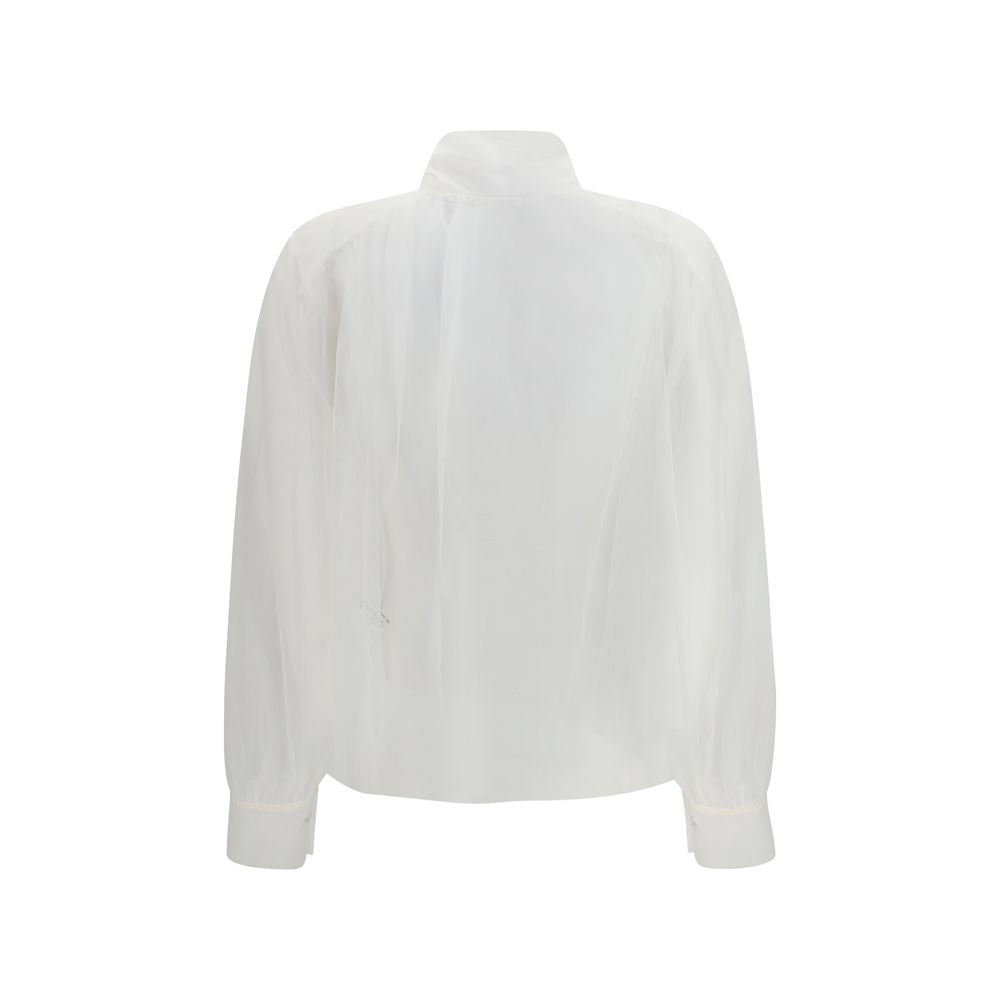 Forte_Forte White Polyester Shirt