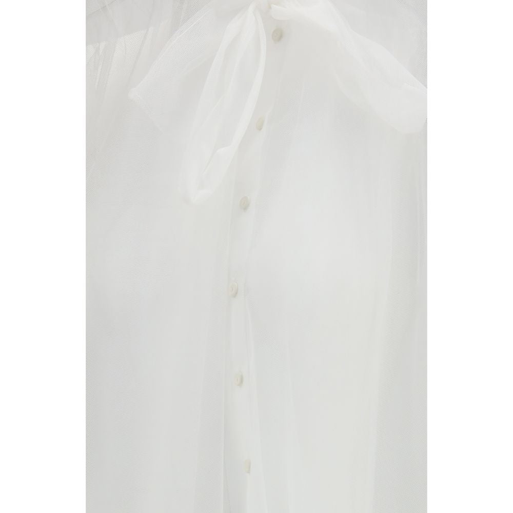 Forte_Forte White Polyester Shirt