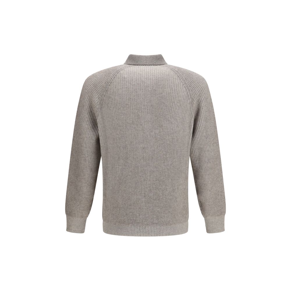 Brunello Cucinelli Gray Cashmere Sweater
