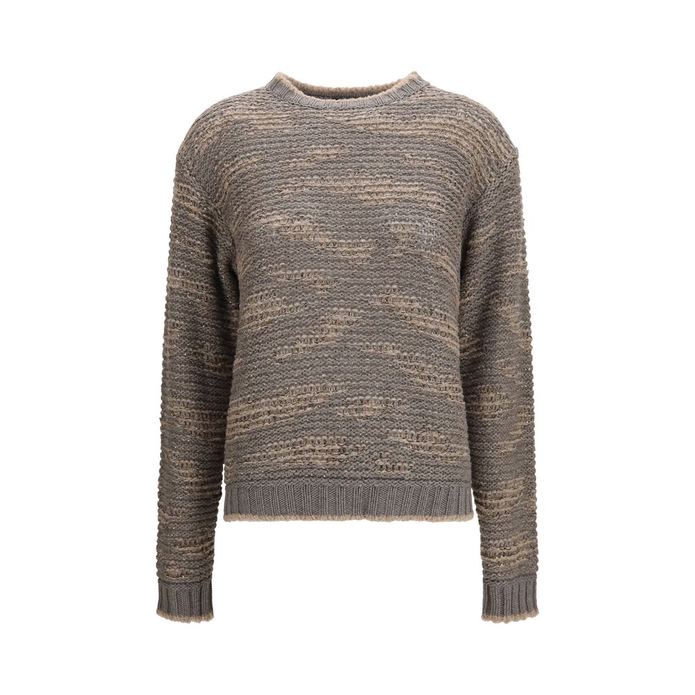 Fabiana Filippi Gray Wool Oves Aries Sweatshirt