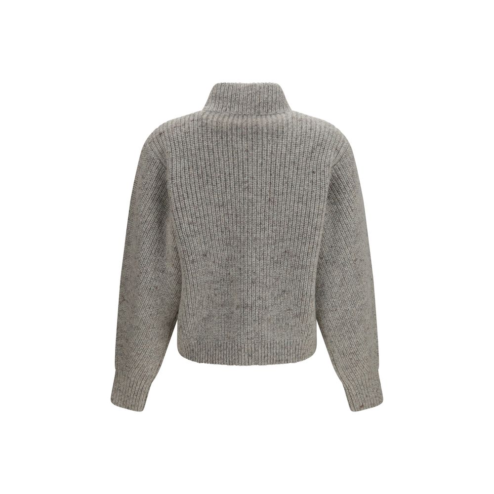 Fabiana Filippi Gray Wool Oves Aries Sweatshirt