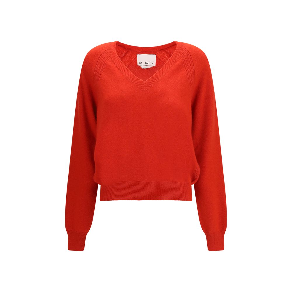 SA SU PHI Red Cashmere Sweater