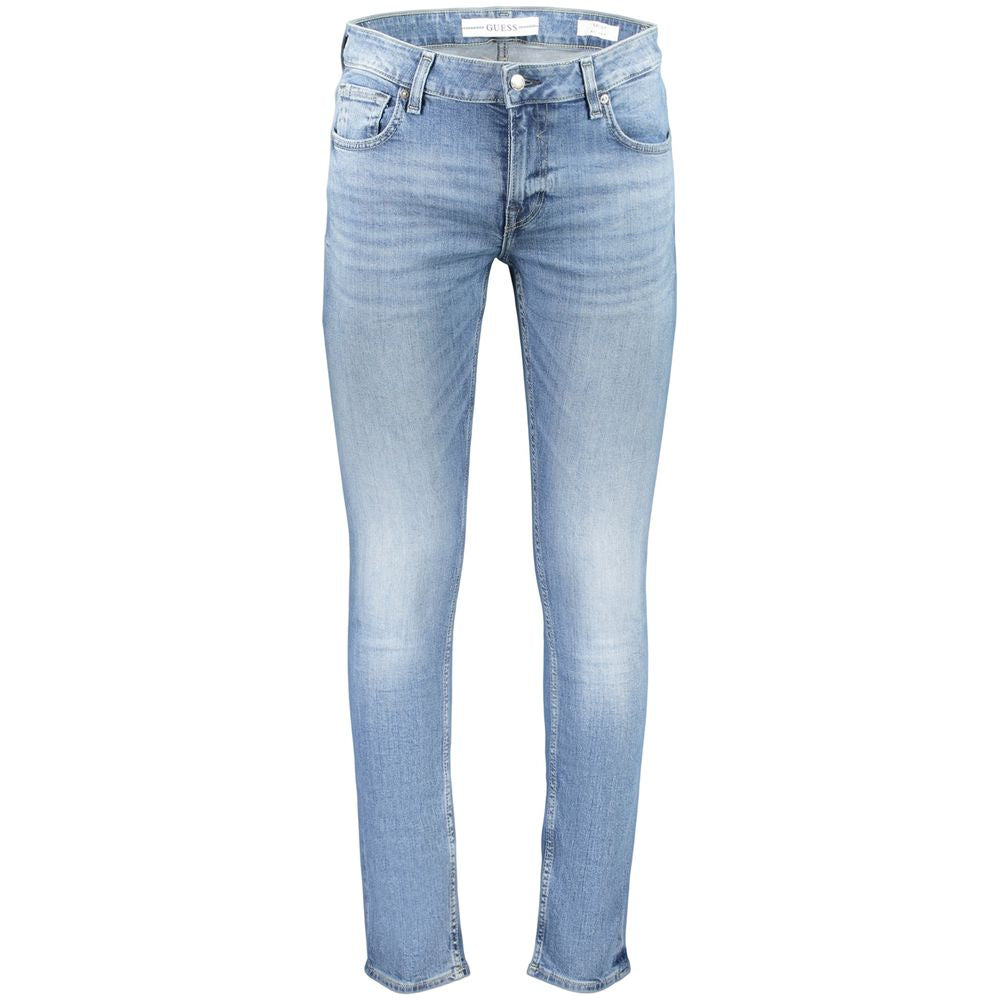Guess Jeans Azzurro Cotton Mens Jeans