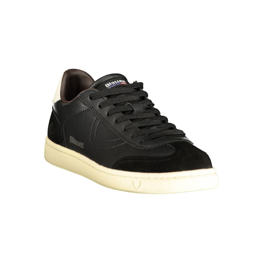 Blauer Black Polyester Athletic Sneakers