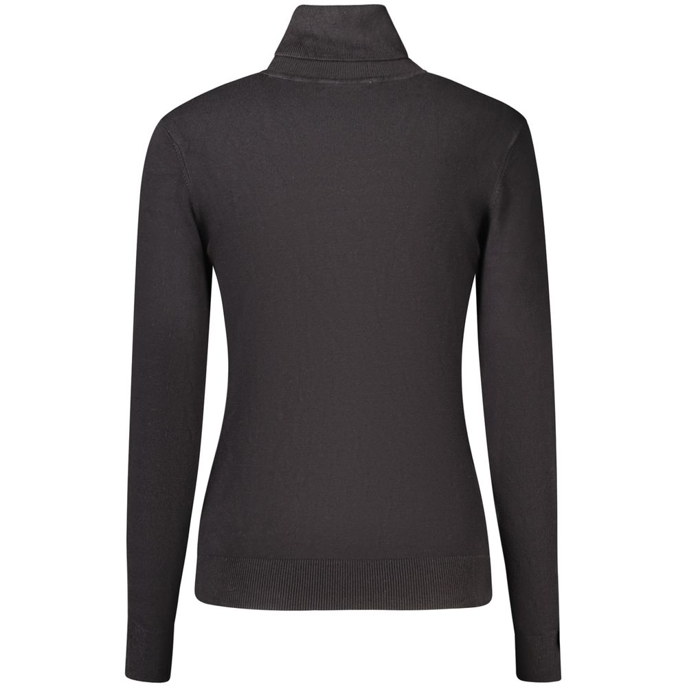 Guess Jeans Black Viscose Turtleneck