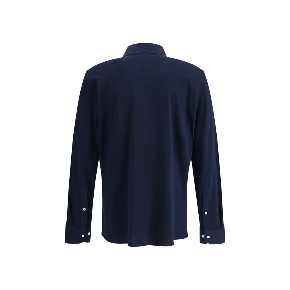 Brooksfield Black Cotton Dress Shirt