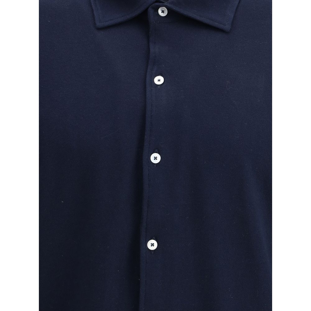 Brooksfield Black Cotton Dress Shirt