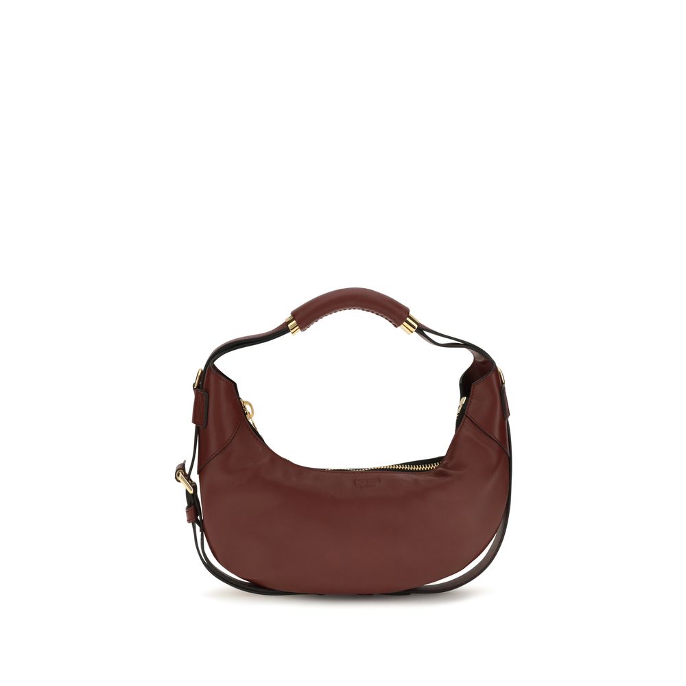 Moschino Bordeaux Calf Leather Bos Taurus Shoulder Bag