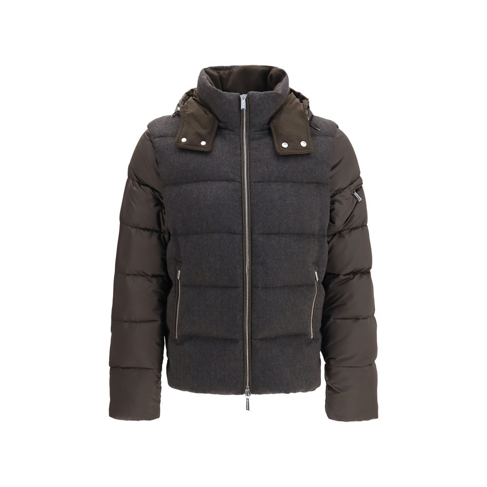 MooRER Gray Goose Down Full-Length Jacket