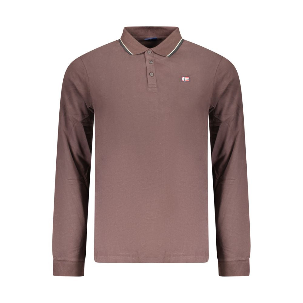 Norway 1963 Brown Cotton Mens Polo