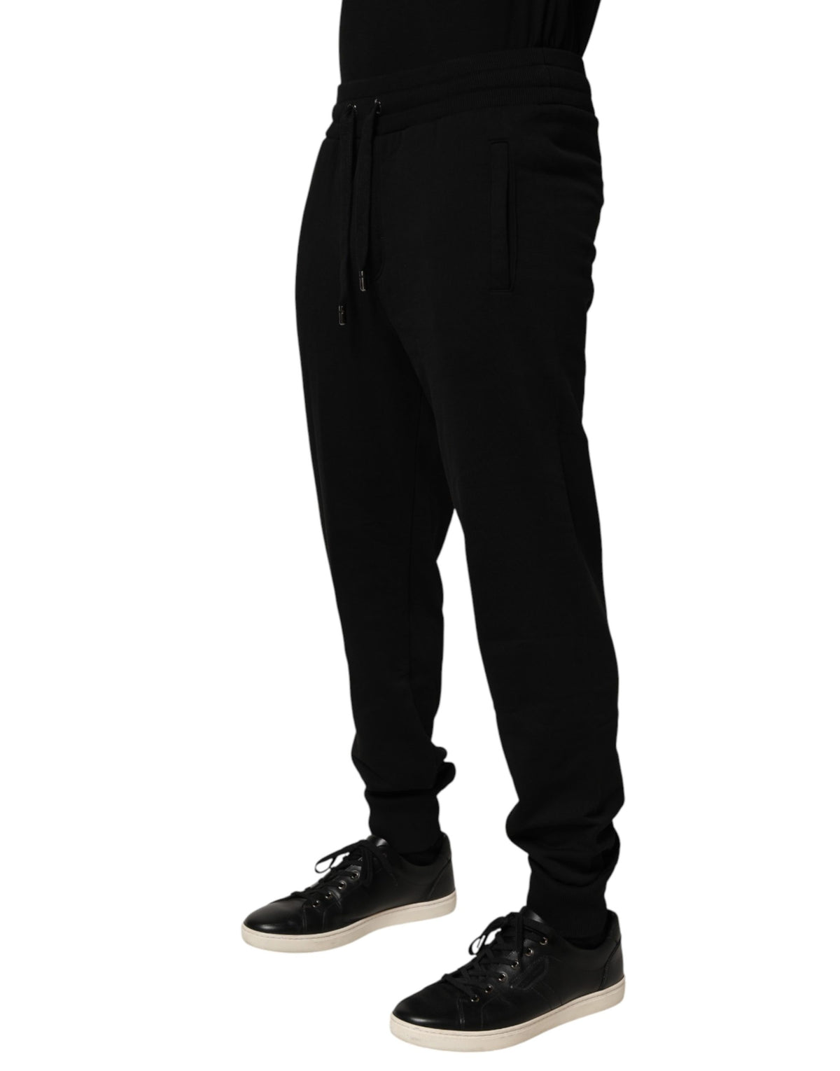 Dolce & Gabbana Black Cotton Jogger Men Sweatpants Pants