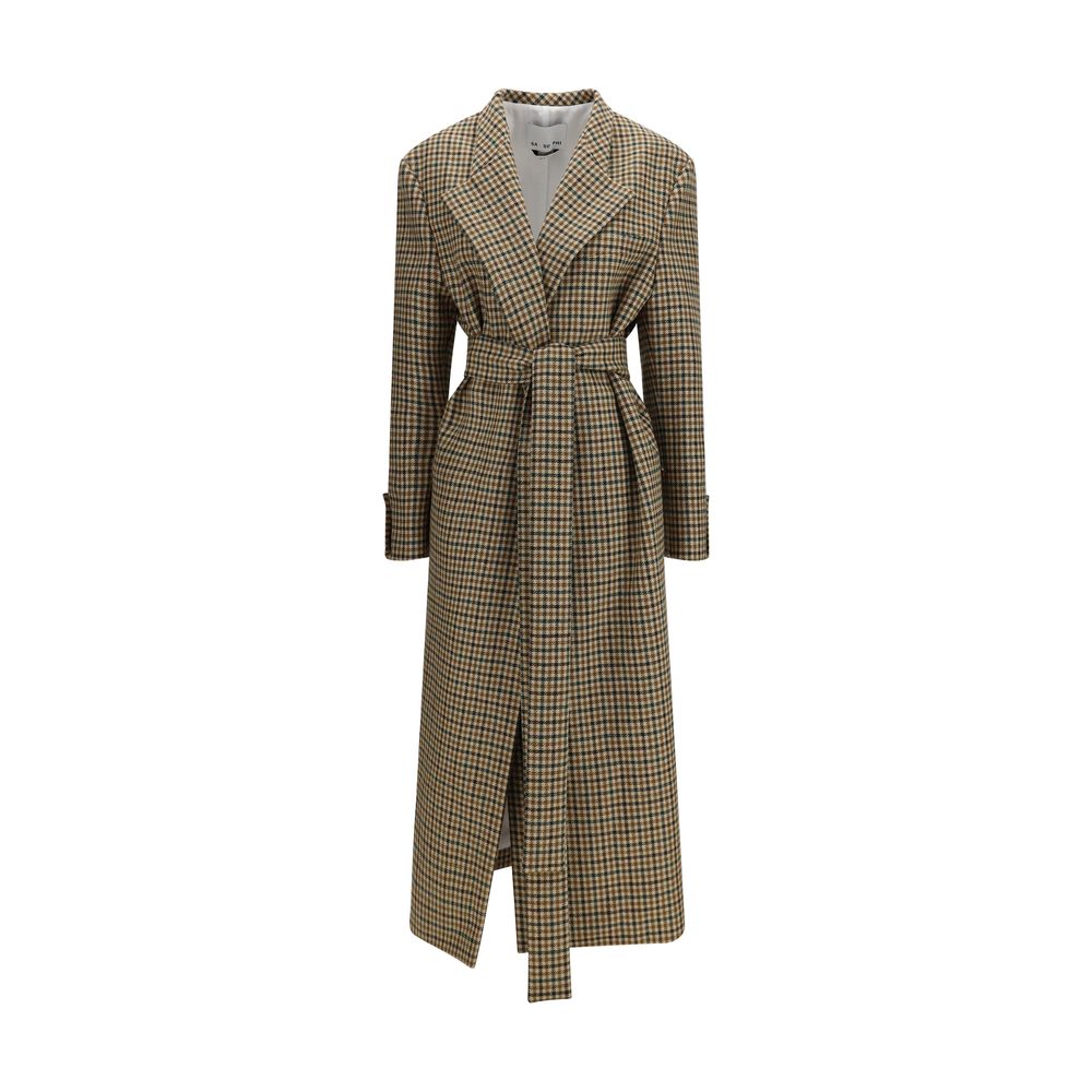 SA SU PHI Beige Wool Oves Aries Coat