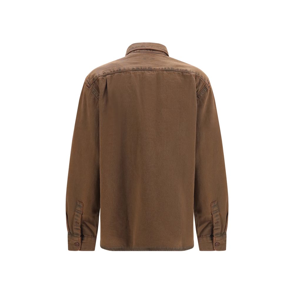 Deperlu Brown Denim Shirt