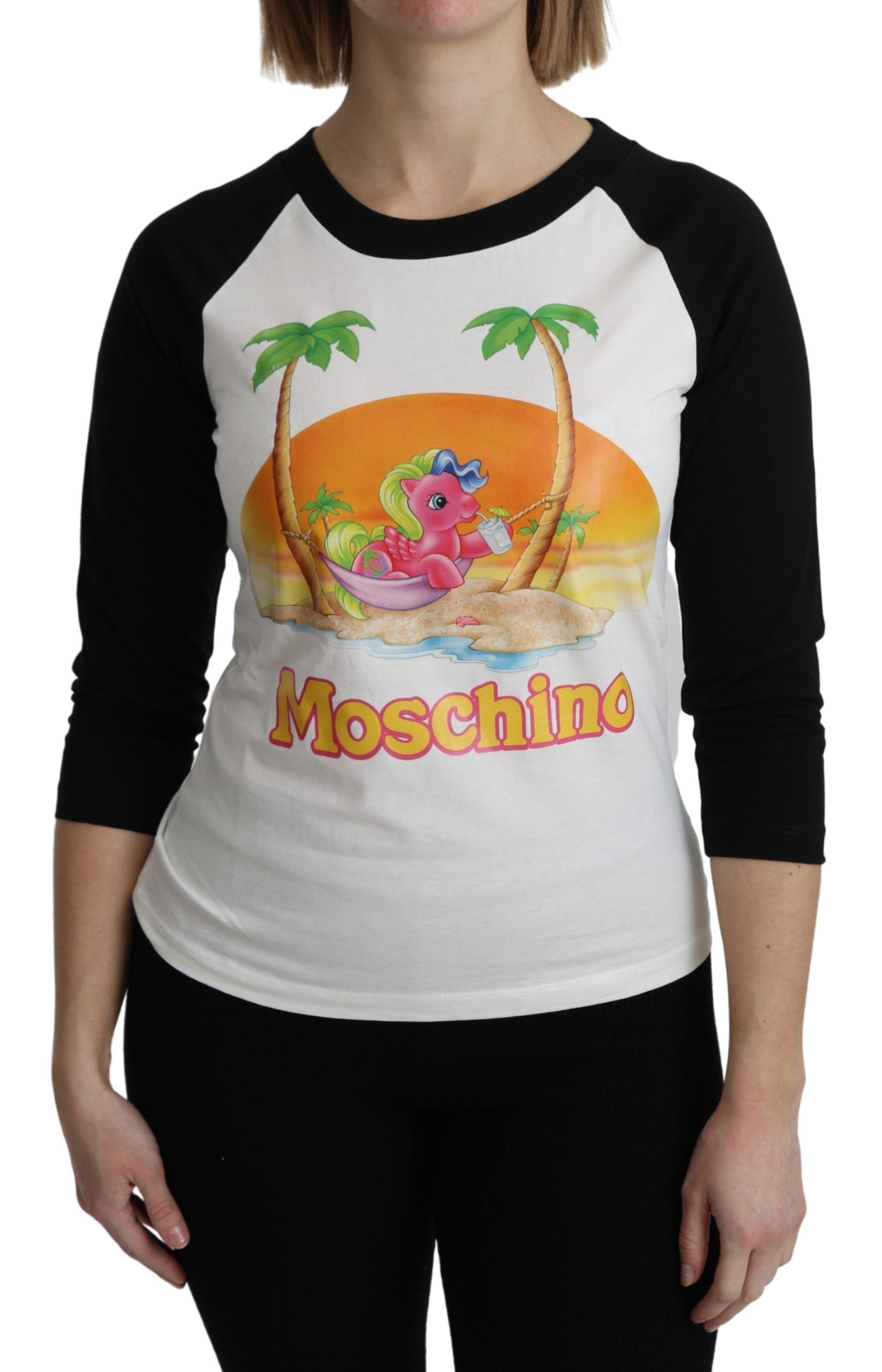Moschino White Cotton T-shirt My Little Pony Top Tshirt - Luxe Nova