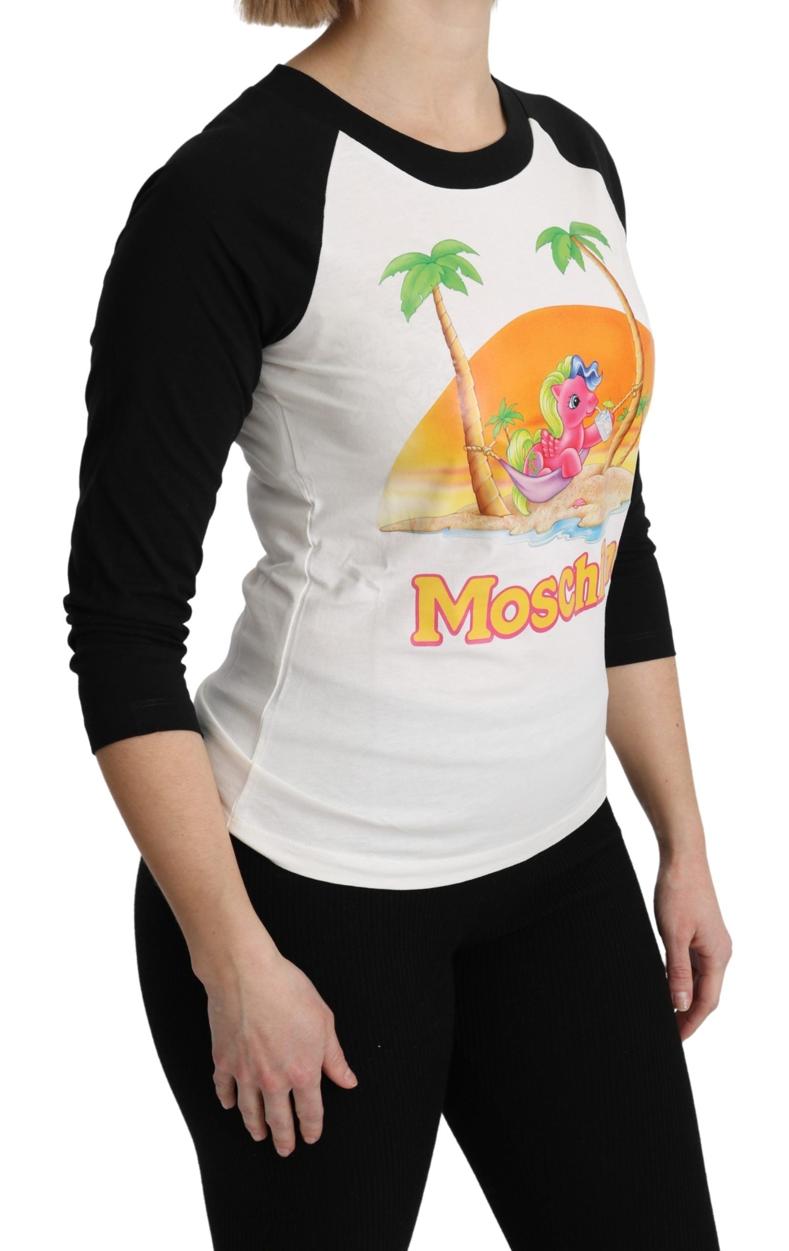 Moschino White Cotton T-shirt My Little Pony Top Tshirt - Luxe Nova