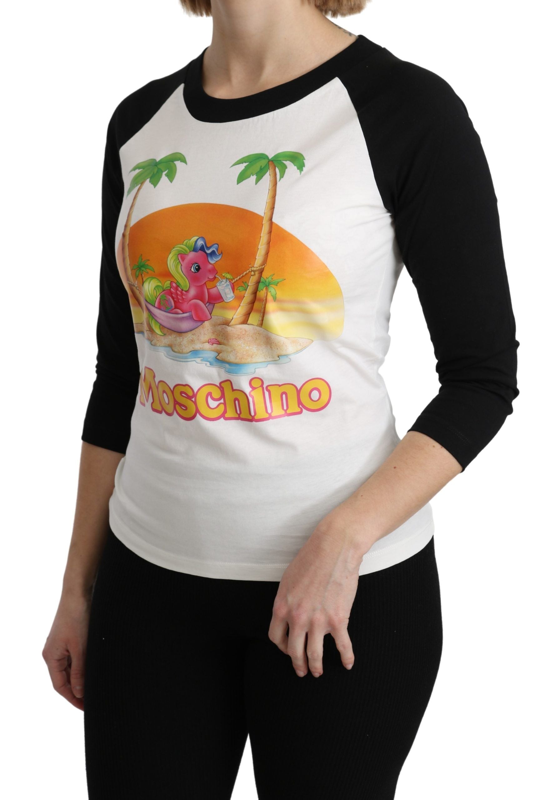 Moschino White Cotton T-shirt My Little Pony Top Tshirt - Luxe Nova