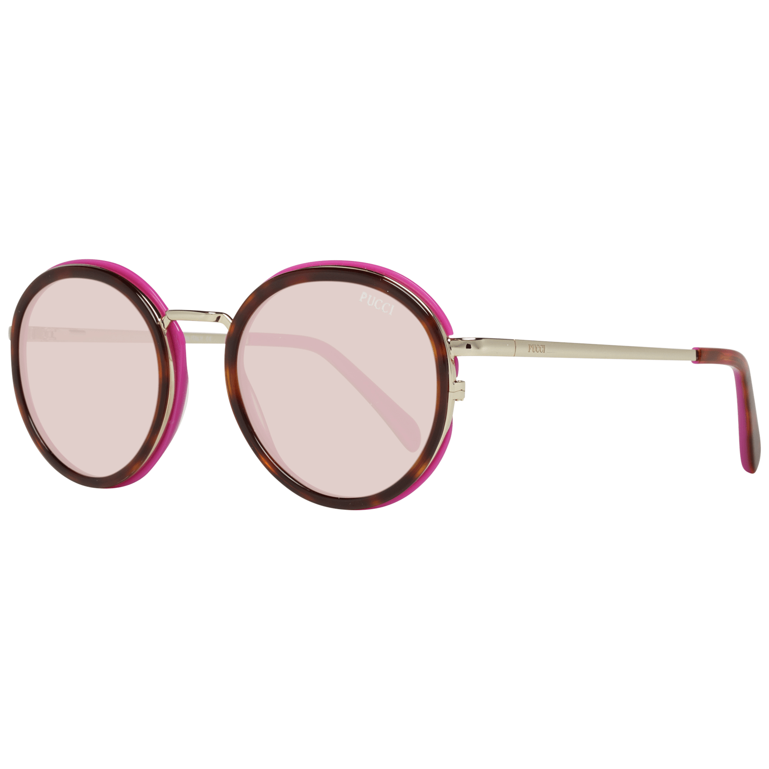 Emilio Pucci Brown Metal & Plastic Sunglasses - Luxe Nova