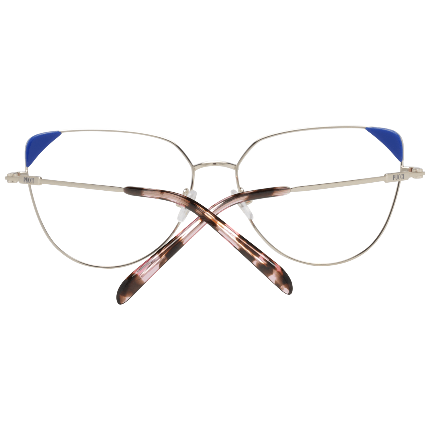 Emilio Pucci Gold Metal & Plastic Glasses (Frames) - Luxe Nova