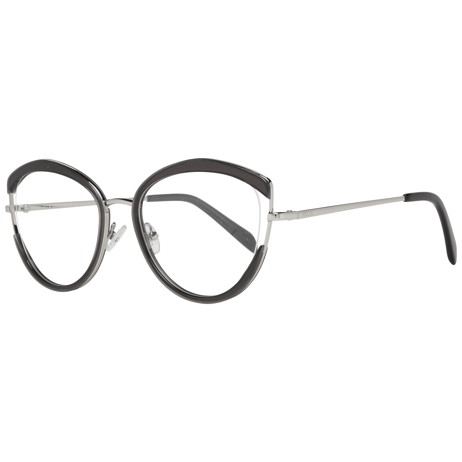 Emilio Pucci Black Metal & Plastic Glasses (Frames) - Luxe Nova