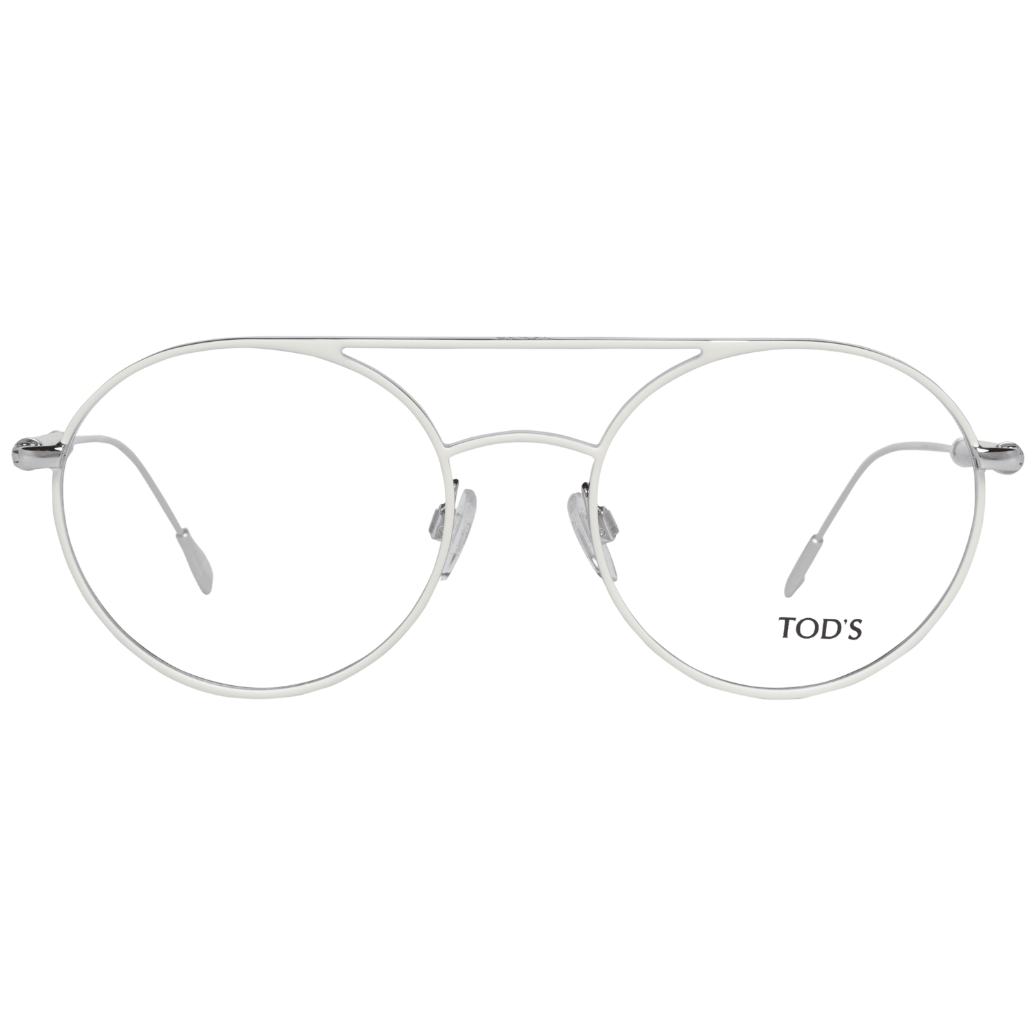 Tod's White Metal & Leather Glasses (Frames) - Luxe Nova
