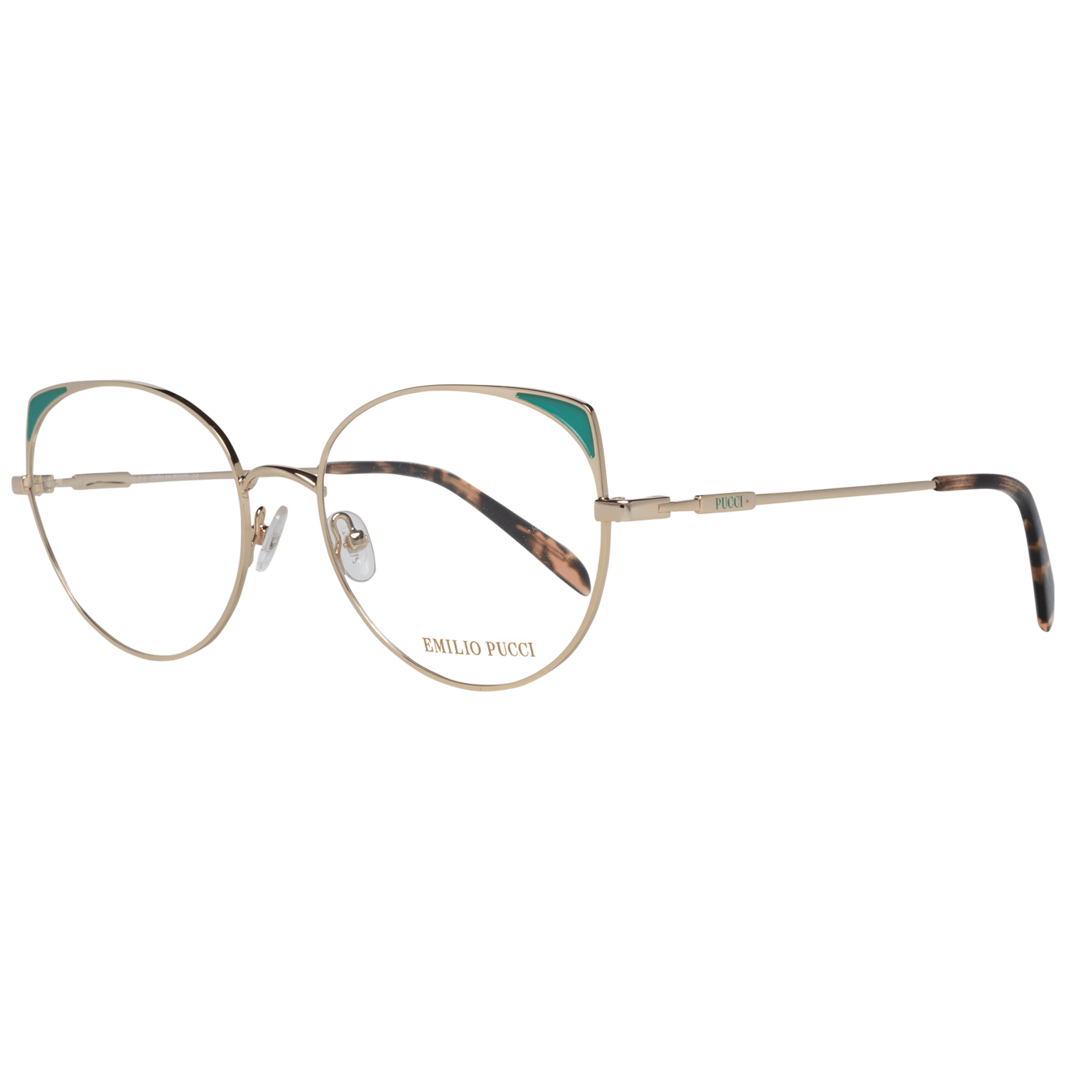 Emilio Pucci Gold Metal Glasses (Frames) - Luxe Nova