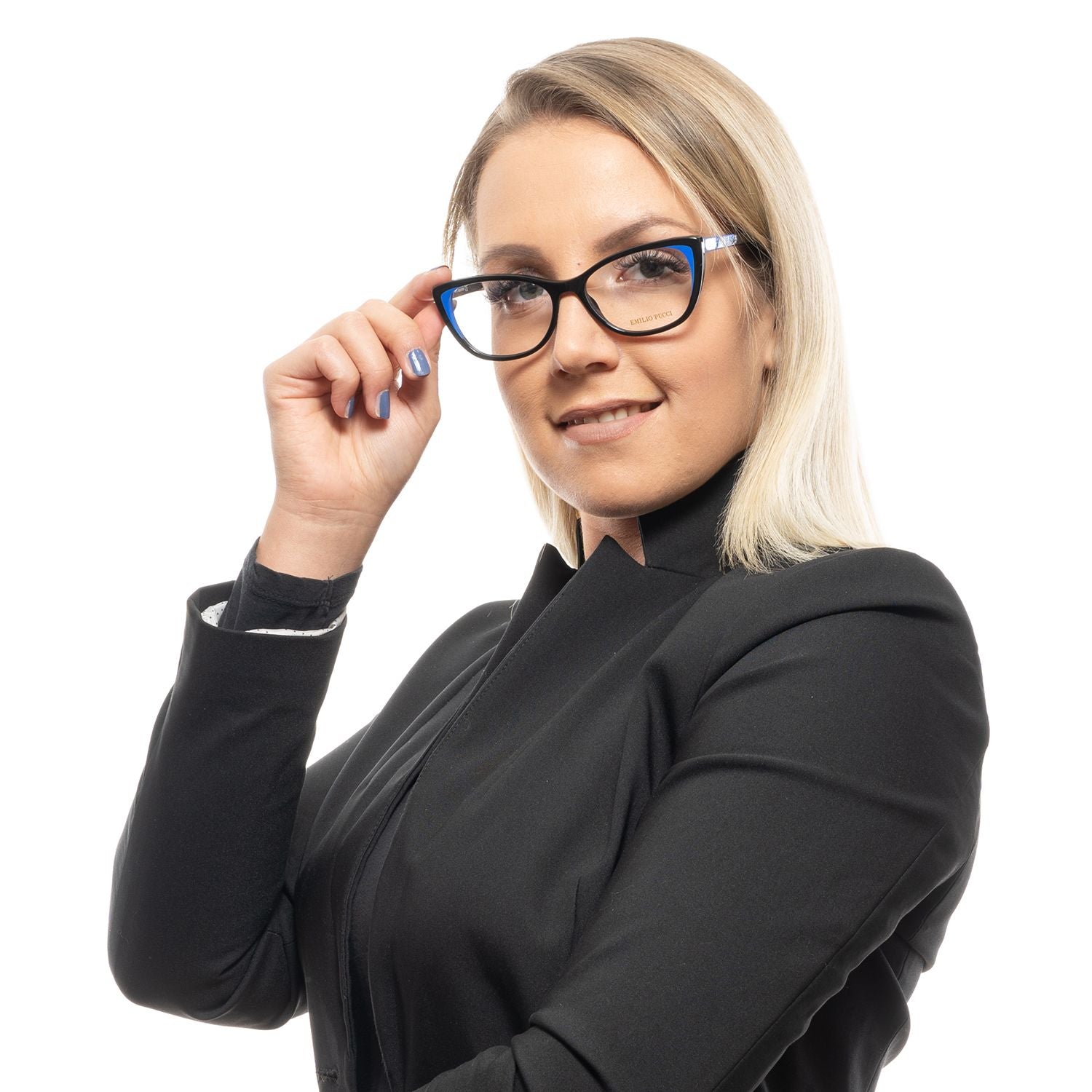 Emilio Pucci Black Plastic Glasses (Frames) - Luxe Nova